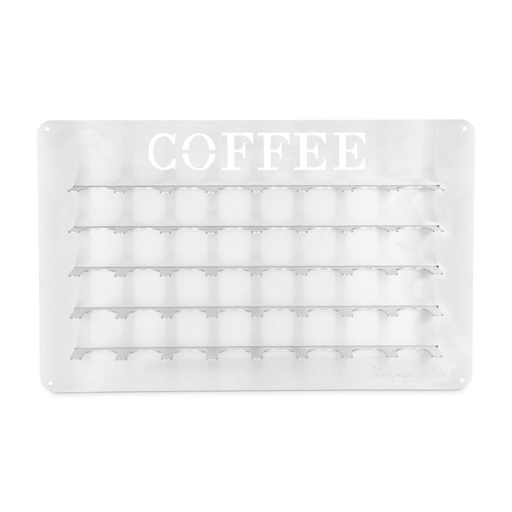 Coffee Pod Holder, Stainless Steel, Nespresso Compatible Simply Metal